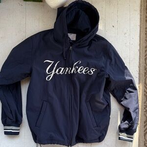 Navy Full-Zip Hooded Jacket